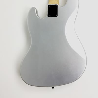 Haze 4-String Electric Bass Guitar, Silver, Free Bag ,Tuner,3 Picks.|HSJB19580MSBH| image 6