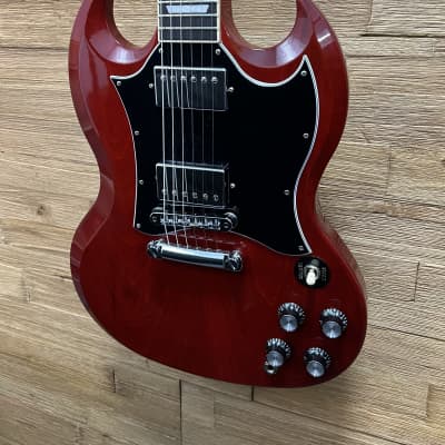 Gibson SG Standard Electric Guitar 2022- Heritage Cherry w/leather soft case Excellent shape! image 7