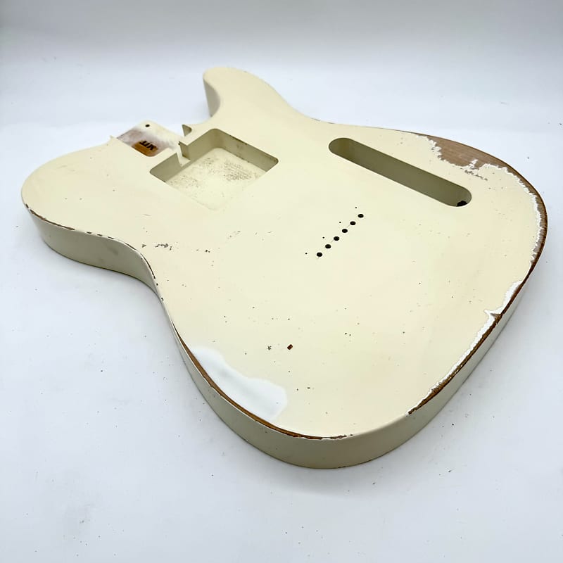 ギター MJT Vintage Aged Nitro Telecaster body MJT Telecaster Relic Body Nitro Alder Sonic Blue Light