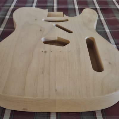 Woodtech Routing - 2 pc Alder Top Loader Telecaster Body - Unfinished image 3