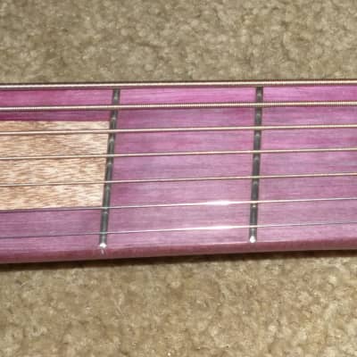 unique stock, "Tree of life"carved spectacular solid purpleheart guitar and bass,ships direct image 7