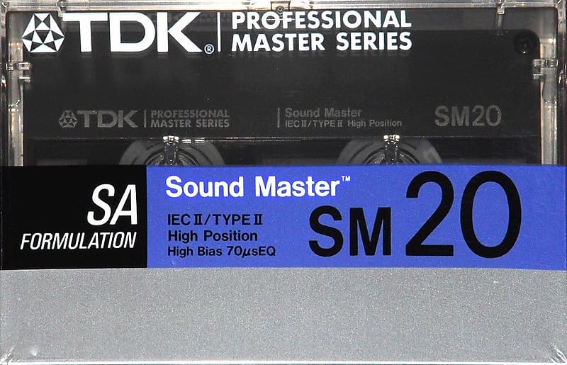 2 PACK TDK SM20 Type II Studio Master Cassette Tapes (1987 Reverb