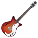 Danelectro '59 12 String Electric Guitar With F-Hole - Cherry Sunburst