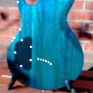 DBZ Diamond  Monarch EX IB Ice Blue Burst Quilt Top Electric Guitar and FREE HARDSHELL CASE image 7