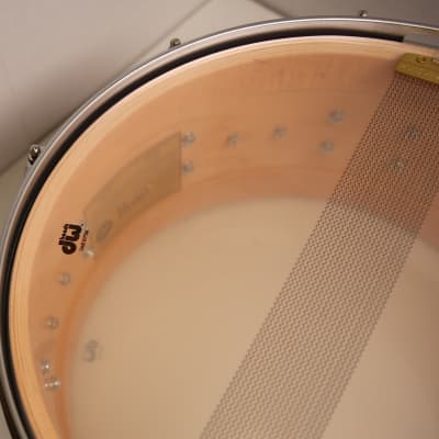 Drum Workshop Collector's Series 6.5"x14" 10-Ply Maple Snare Drum in Satin Lavender Burst image 4