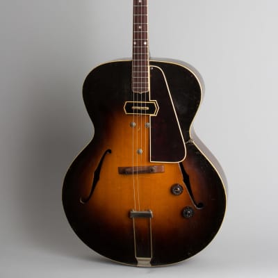 Gibson  ETG-150 Arch Top Hollow Body Electric Tenor Guitar (1937), ser. #577C-6 (FON), period black hard shell case. image 1