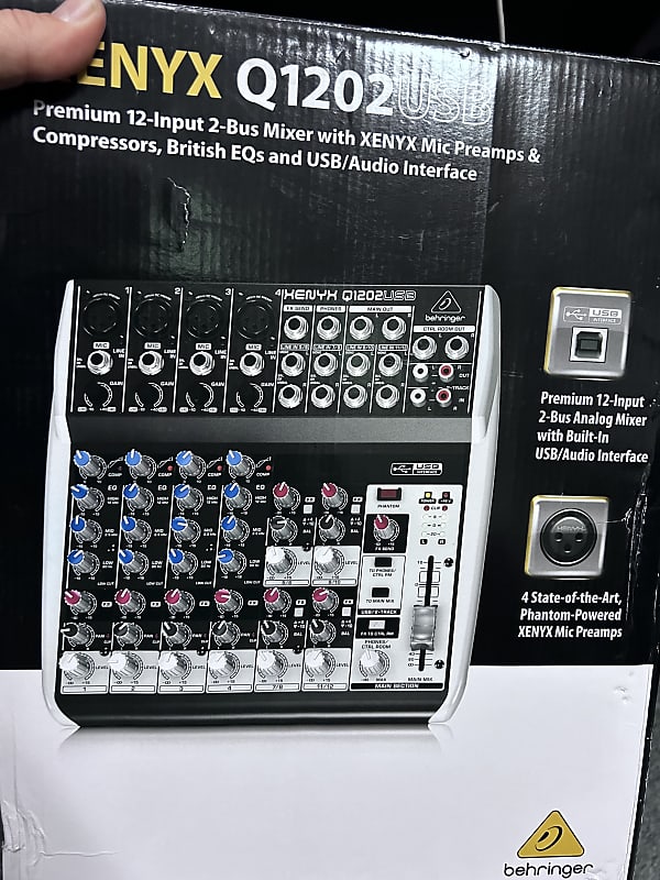 Behringer Xenyx Q1202USB 12-Input Mixer with USB Interface | Reverb