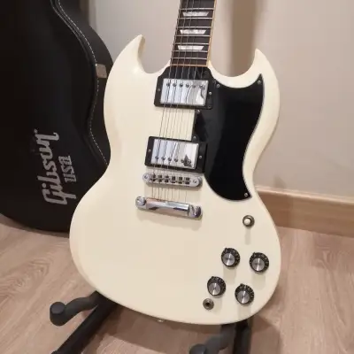 2012 Gibson 61' SG Reissue In Vintage White image 3