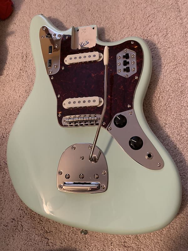 Squier Classic Vibe 70s Jaguar Surf Green Loaded Body Staytem