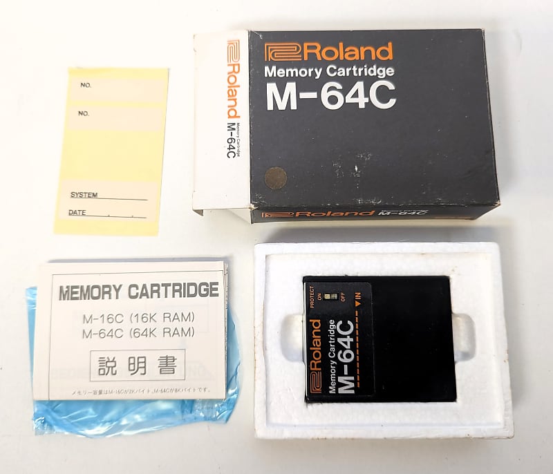 Roland M-64C Memory Cartridge / for MKS TR-707, 727 TR-909 JX-10 JX-8P |  Reverb