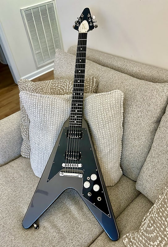 Gibson Flying V 2006-2010 - Black Sky Pearl | Reverb