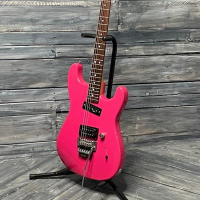 Used Charvel Charvette Electric Guitar with Gig Bag- Pink image 6