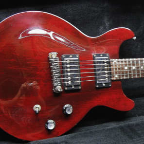 クリスマスツリー特価！ semi Cut Double Paul Les Gibson Hollow Wine through see 1997 ギター