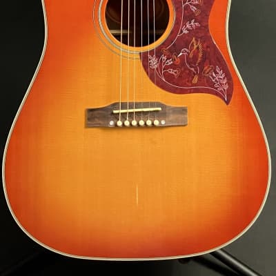 Epiphone 'Inspired by Gibson' Hummingbird Acoustic-Electric Guitar Aged Cherry Sunburst image 1