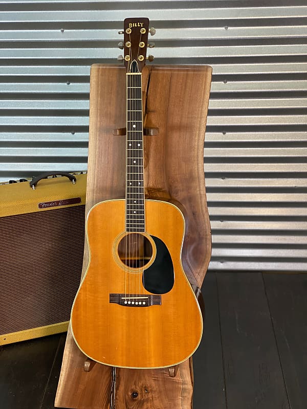 Kawase Billy Custom Dreadnought Acoustic - Natural - Made In Japan -  Nazareth Style Square Shoulder