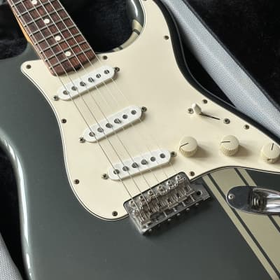 Fender Limited Edition John Mayer Stratocaster 2005 - Charcoal Frost Metallic with Racing Stripe image 15