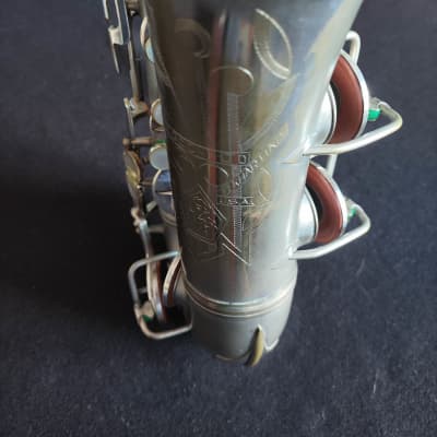 CONN TRANNY 6M 256xxx Alto Sax SILVER GOLDEN BELL, SOUNDS GREAT ALL ORIGINAL image 2