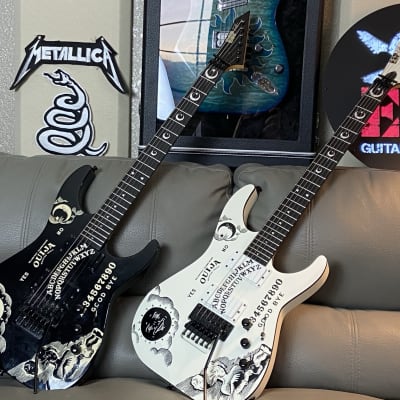ESP KH-2 Ouija Kirk Hammett Signature 2009 - White with Ouija Graphic for sale