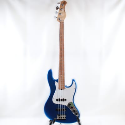 Sadowsky Metro Express Vintage JJ 4 String Bass Guitar w/ Maple Fingerboard in Ocean Blue Metallic image 1