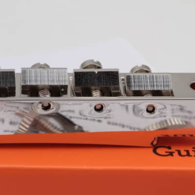 Gibson Nonwired ABR-1 Bridge Nickel with CNC notched Saddles and Orange Repro Box image 7