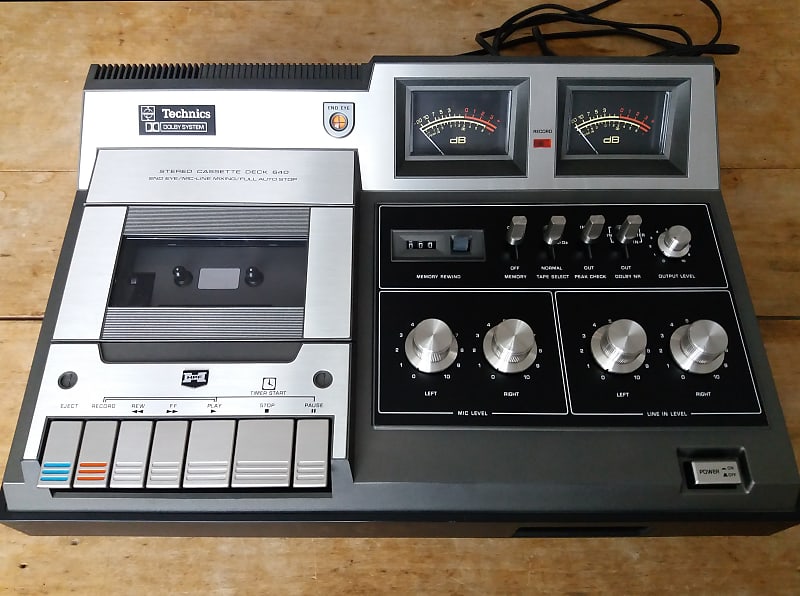 Technics Stereo Cassette Deck RS-640US Recorder Mixer 4-Track | Reverb