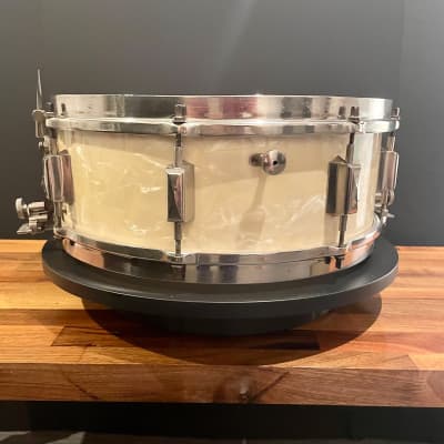 1930’s Leedy  Broadway Parallel in White Marine Pearl - 5x14. image 5