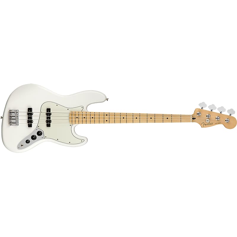 Fender Player Jazz 4-String Electric Bass Maple Fingerboard Polar White image 1
