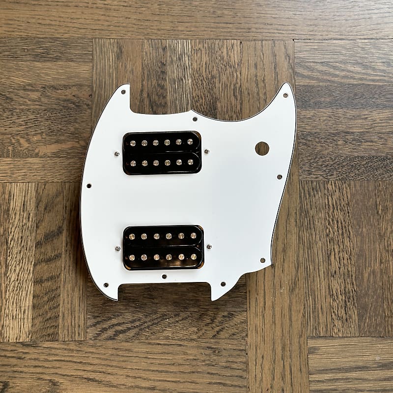 Squier Bullet Mustang HH Loaded Pickguard (White) Reverb