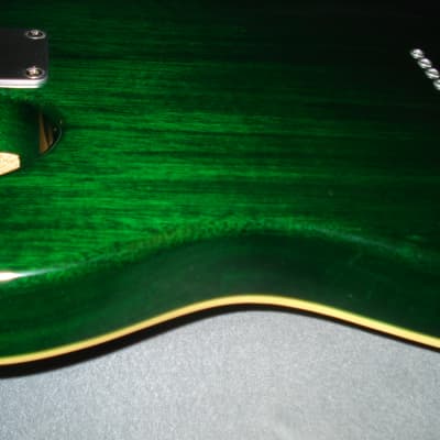 Raven West Semi-Hollow Body Tele - Emerald Quilted Maple image 17
