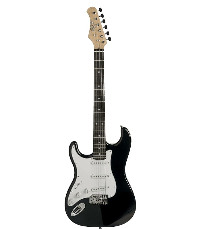 Guitare Electrique Gaucher EKO S300BLK-LH - Starter S300 - Type S - Black