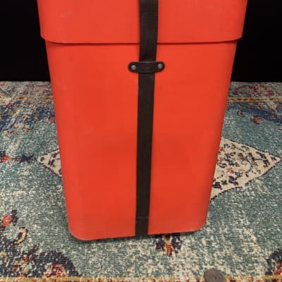 Carmine Appice's Protector Cases 3-Space Snare Case with Casters, 17.5x17.5x31.5x(29.5) - Orange image 8