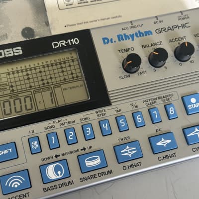 Boss DR-110 Dr. Rhythm analog drum machine with case tr-606 lite
