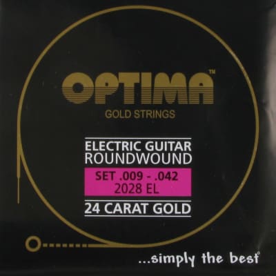 OPTIMA gold strings 24 K - electric guitar 9-46 | Reverb