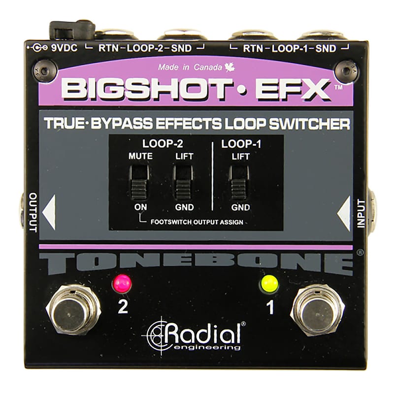 Radial Engineering BigShot EFX Effects Loop Switcher Passive True Bypass Pedal image 1