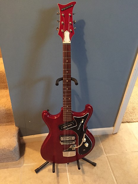 Vintage 1960's Teisco Sunburst 2 Pickup Japan Electric
