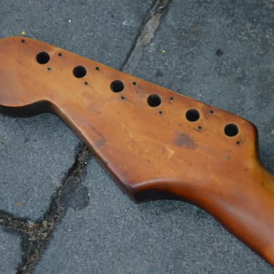 ESP Stratocaster vintage 1955 one piece maple neck*Japan1970s*survived a fire*needs work*or as deco* image 9