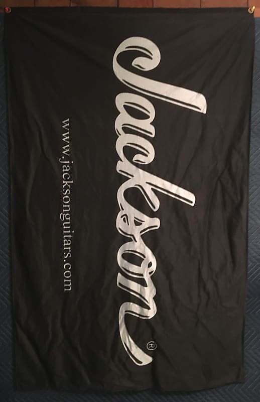 Jackson Guitars Banner Flag Black 3'X5' Reverb