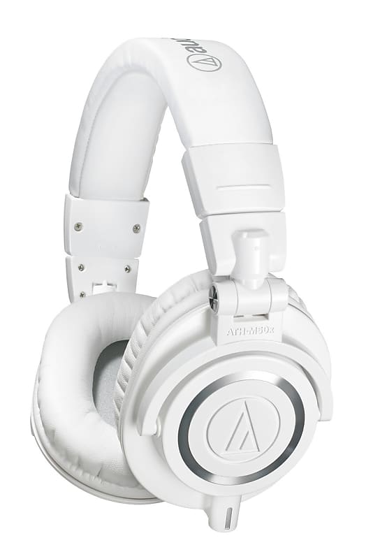 Audio-Technica ATH-M50X Studio Monitor Headphones - WHITE  			