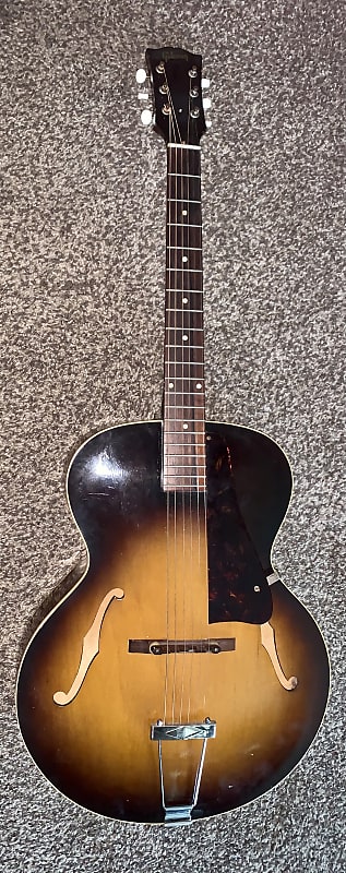 Vintage 1957 Gibson L 48 hollow body  Acoustic Sunburst guitar made in the usa image 1