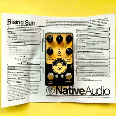 Reverb.com listing, price, conditions, and images for nativeaudio-rising-sun