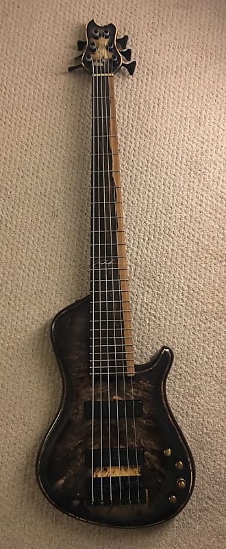 Brubaker KXB Single Cut 6 String Custom Bass Ziracote