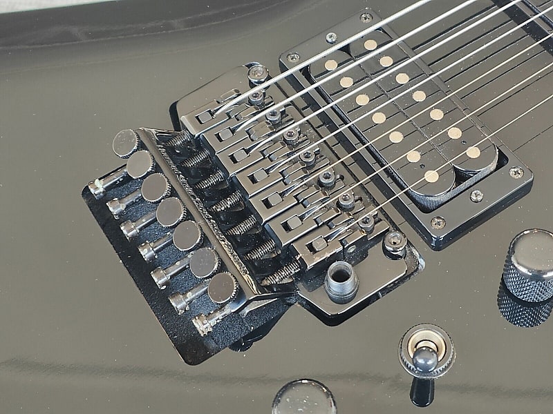 洋楽 7\" Robert Montgomery & Chain Reaction Schecter C-7 FR S Apocalypse Red Reign with Sustainiac 3058