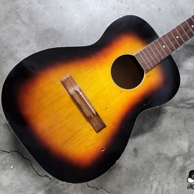 Luthier Special: Harmony / Teisco / Conrad MIJ Acoustic Guitar Husk Project (1970s Sunburst) image 1