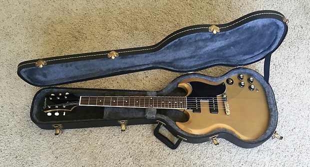 新しい 1961 anniversary 50th special SG Epiphone TV 交換も yellow 弦楽器、ギター