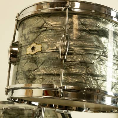 1960s Camco "Tuxedo" Sky Blue Pearl Drum Set image 20