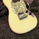 '65 Fender Musicmaster II Aged Olympic White w/50's paisley PG & '65 Mustang Vibrato