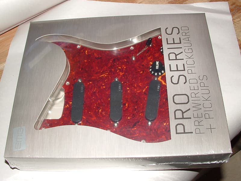 EMG VG20 Vince Gill Loaded Pickguard  (Black with Red Tortoise)  New with Warranty image 1