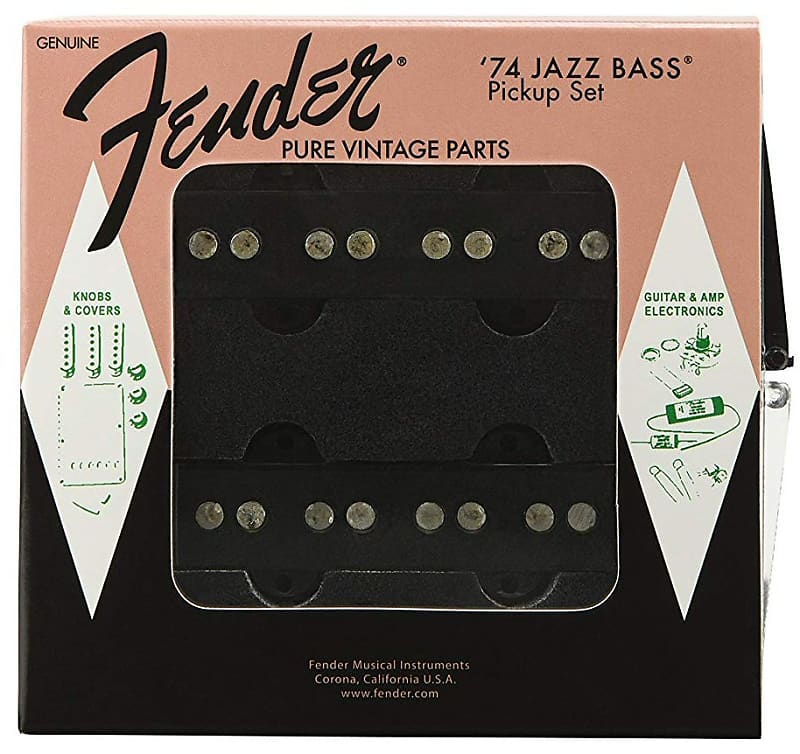 Fender American Vintage '74 Jazz Bass Pickups Set 0992243000 image 1