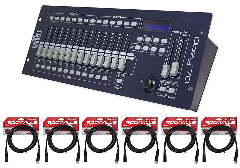 American DJ DMX/MIDI Operator 384 Channel Light Controller and 25 Foot DMX  Cable 