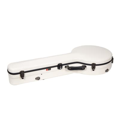 Crossrock Fiberglass Banjo Case-Fits Mastertone & Most 5-String Styles, with Interior Compartment, Backpack Straps, Hygrometer, TSA Lock image 4